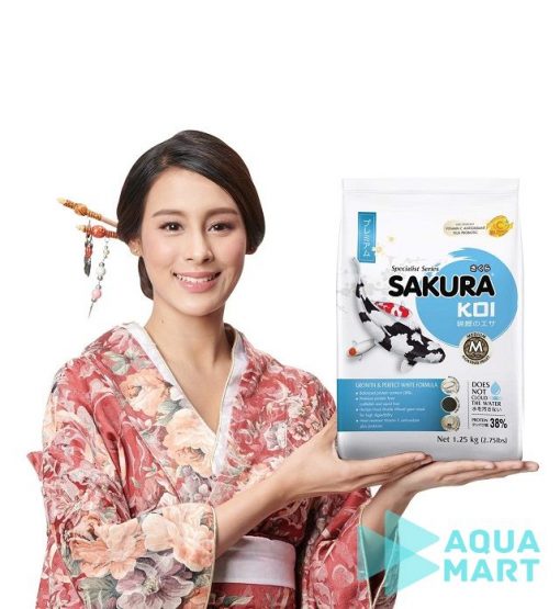 Thức ăn cá koi Sakura Trắng Da Perfect White 1,25Kg – 4Kg – Hạt Nổi 5